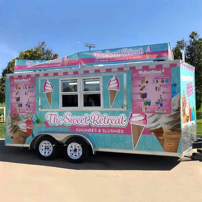 Commercial Kitchen Trailer - Remorque alimentaire personnalisée approuvée aux États-Unis,