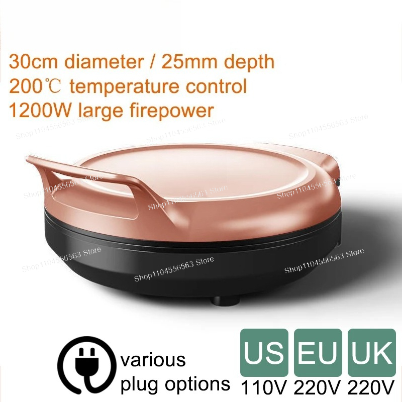 Crepe Maker Griddle - Machine à crêpes électrique 110V/220V, chauffage