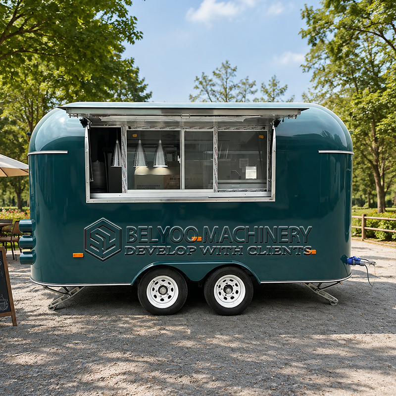 Commercial Kitchen Trailer - Remorque alimentaire commerciale Belyoo, cuisine mobile