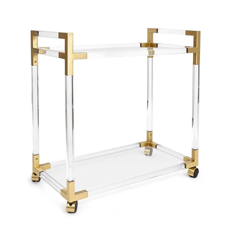 Commercial Kitchen And Bar - Chariot de service moderne en acrylique