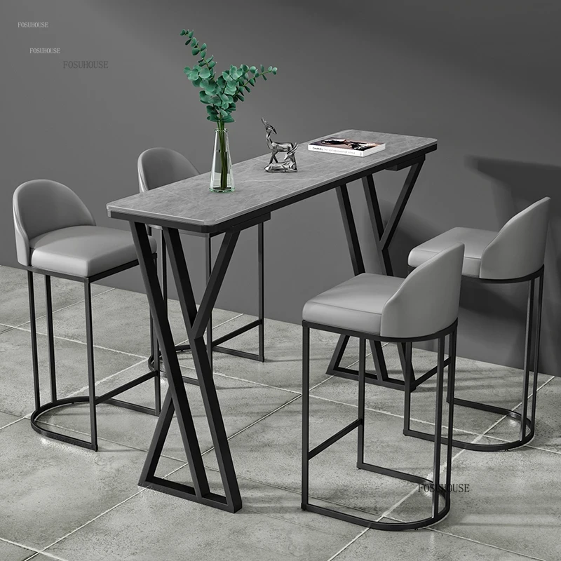 Commercial Kitchen Light - # Tables de bar en ardoise