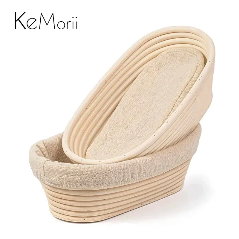 Crepe Maker Griddle - Panier à pain en rotin naturel,