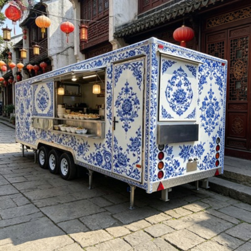 Commercial Kitchen Trailer - Remorque de cuisine mobile pour hot-dogs