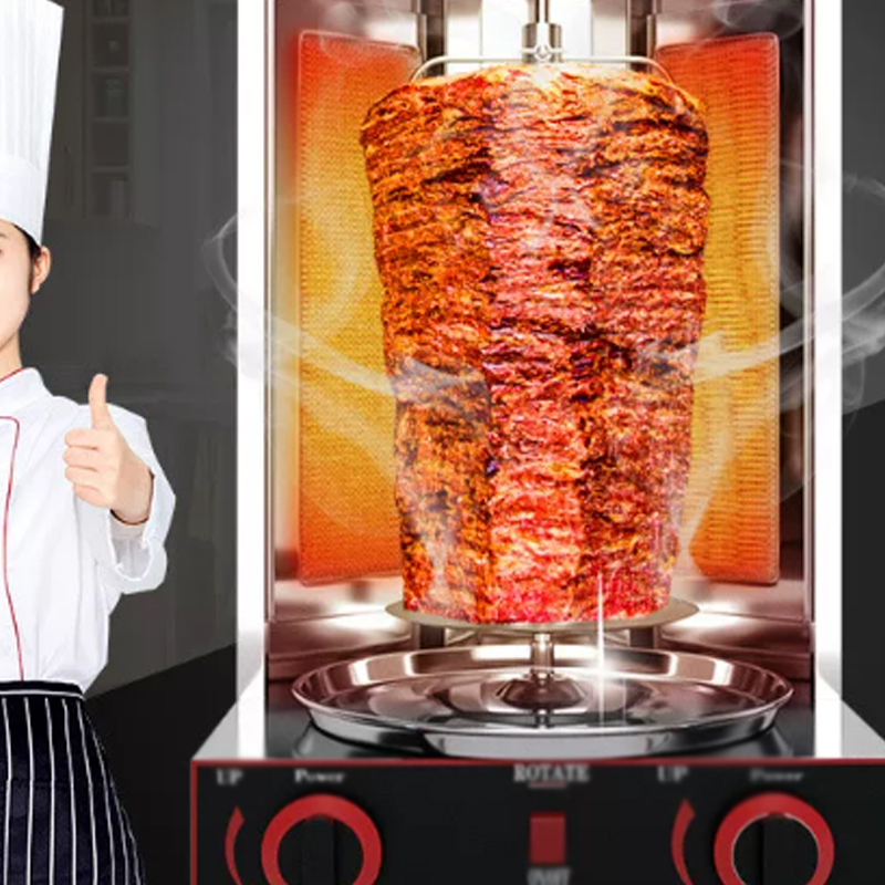 Kebab Shawarma Machine - Machine verticale électrique pour barbecue et
