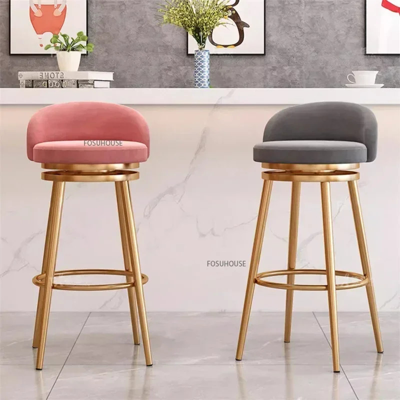 Commercial Kitchen Light - Chaise de bar en velours de