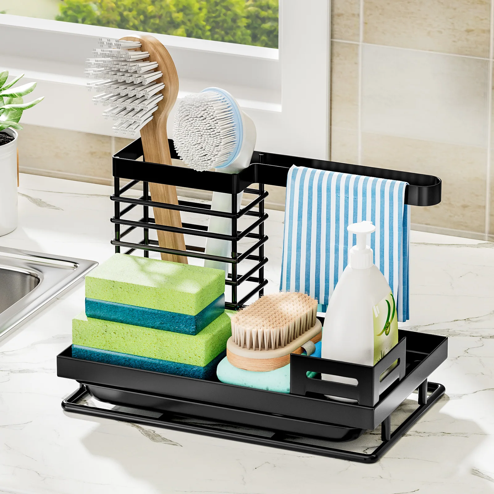 Commercial Kitchen Towels - Support de rangement multifonctionnel durable pour