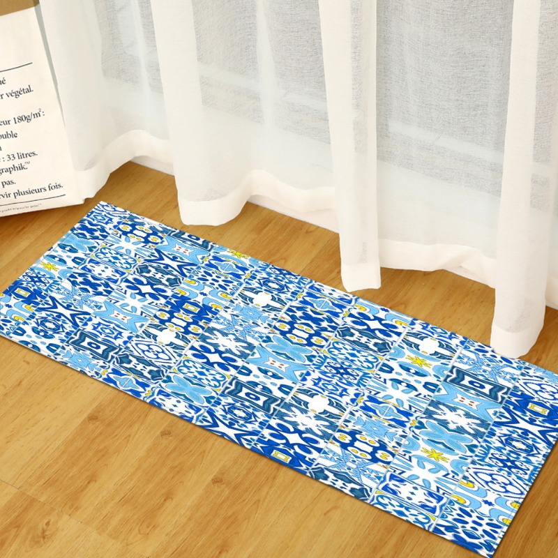 Commercial Kitchen Tile Flooring - Tapis long antidérapant à motif de