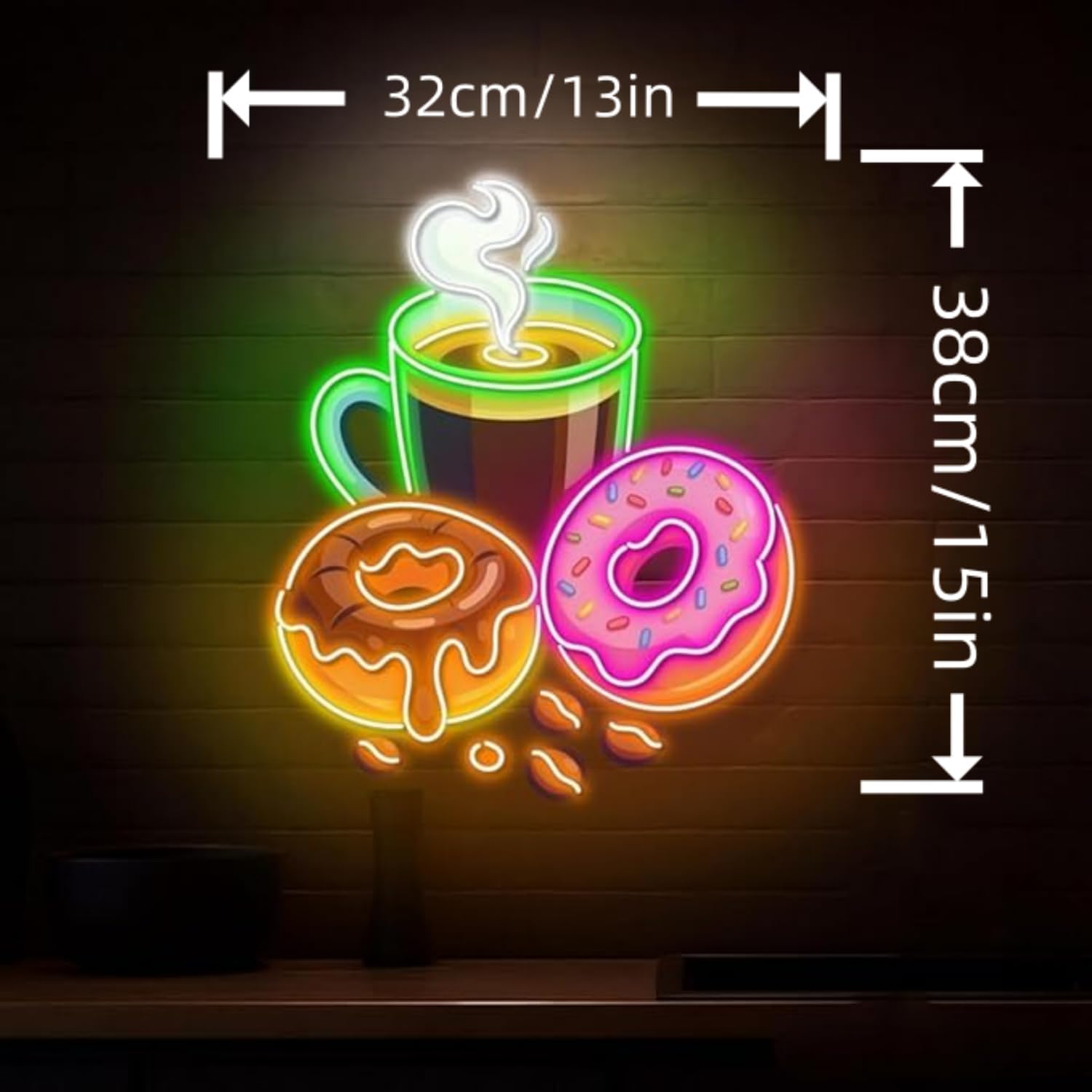 Enseigne néon LED Donuts alime - Commercial Kitchen Light avis et prix