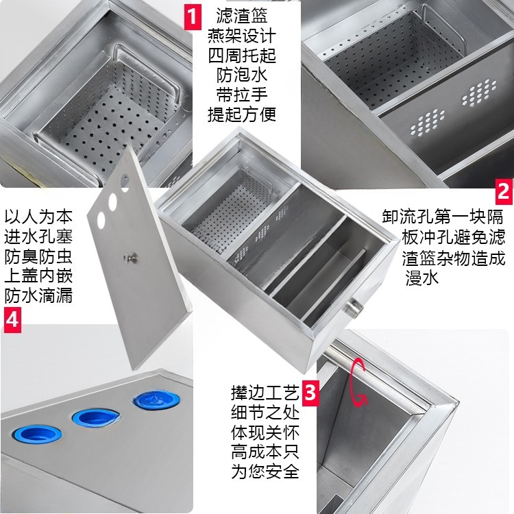 Filtre séparateur graisse/eau  - Commercial Kitchen Grease Trap avis et prix