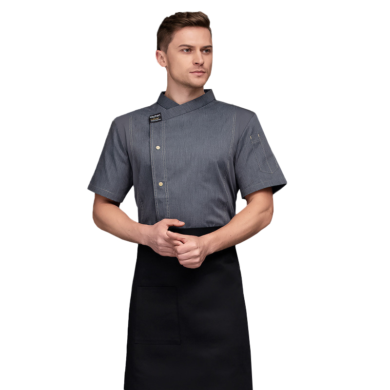 T-shirt de chef de cuisine gri - Commercial Kitchen Services avis et prix