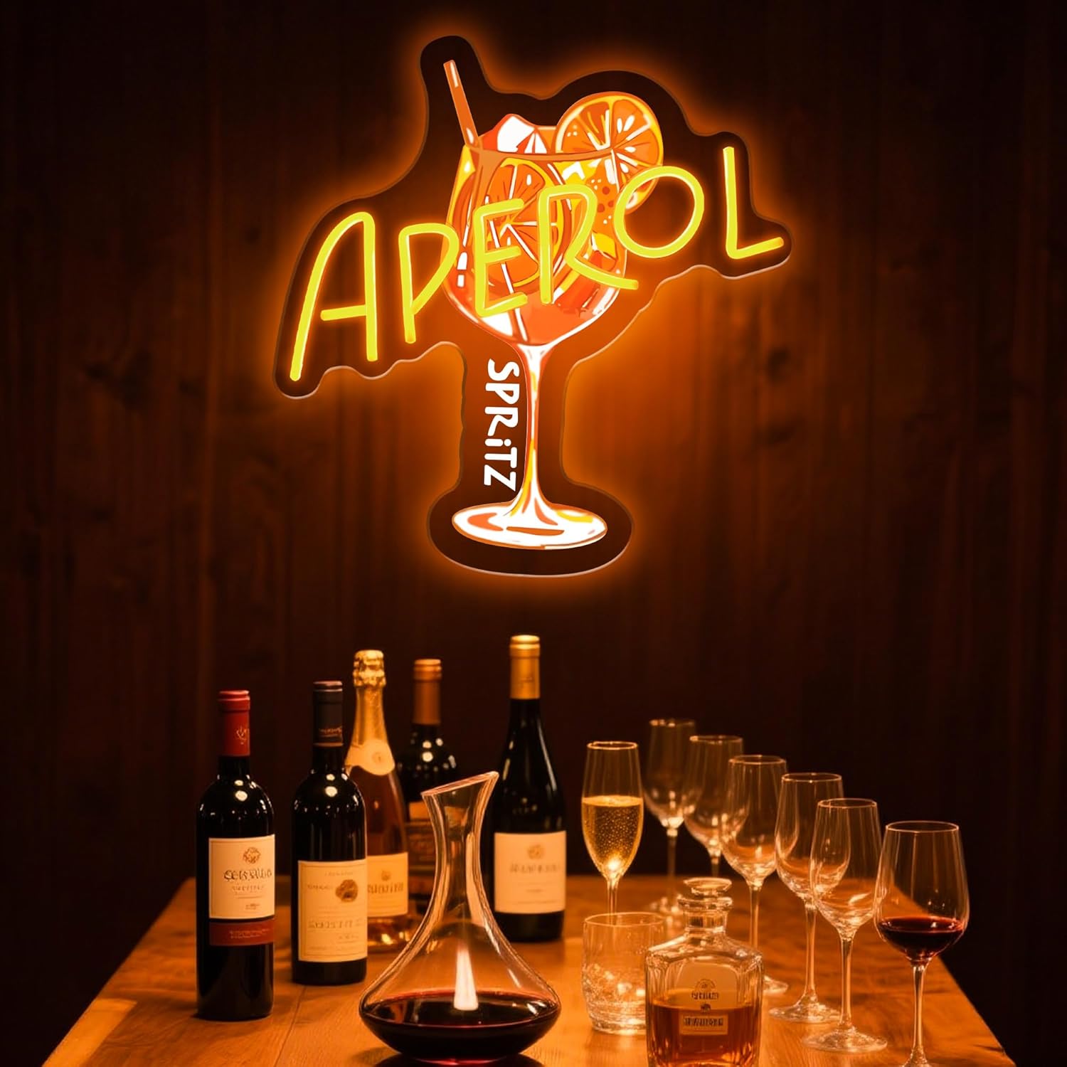 Enseigne néon LED Orange/Apero - Commercial Kitchen Light avis et prix