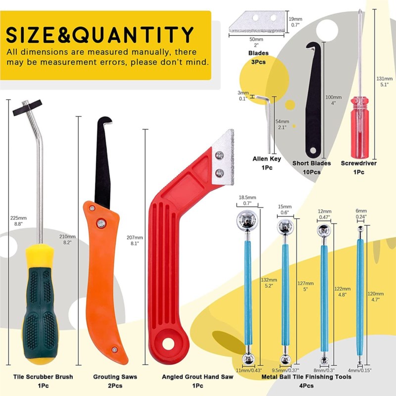 Outils d'élimination du coulis - Commercial Kitchen Tiles avis et prix