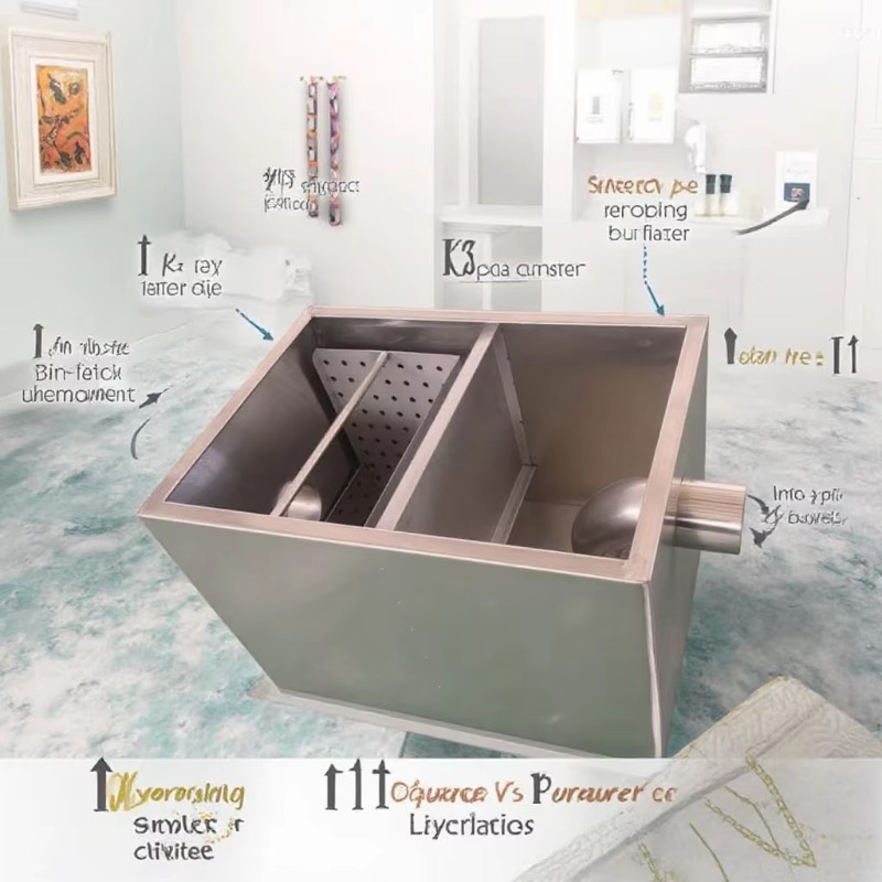 Nouveau piège à graisse de cui - Commercial Kitchen Grease Trap avis et prix